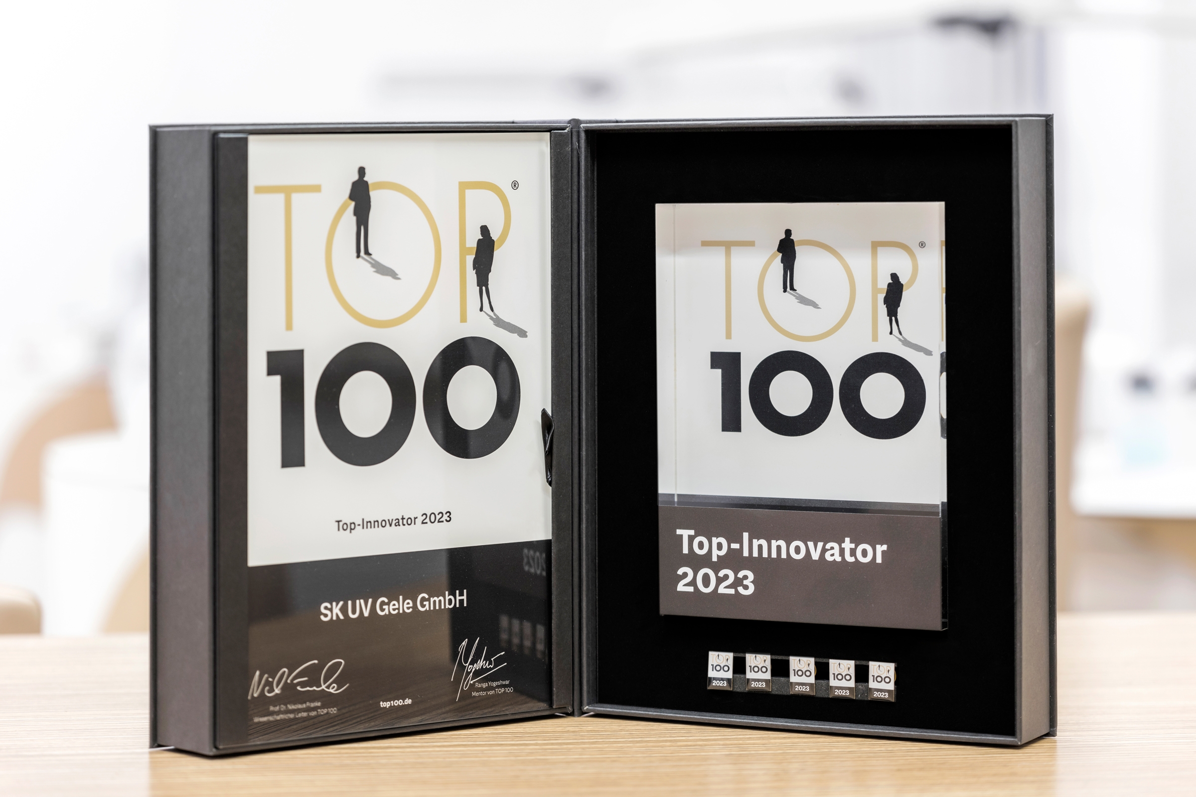 TOP 100-Auszeichnung 2023 als Top Innovator.